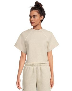 UGG Classic Short Sleeve Crewneck Sweater, Cotton/Leather/Polyester - Black