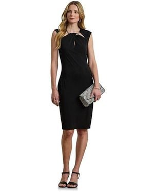 Ralph Lauren Cutout Jersey Cocktail Dress Dress, Elastane/Polyester - Black