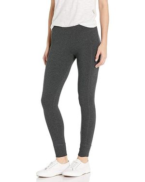 Calvin Klein Premium Performance Double Waistband Moisture Wicking Legging (Standard And Plus) Clothing Xl - Black