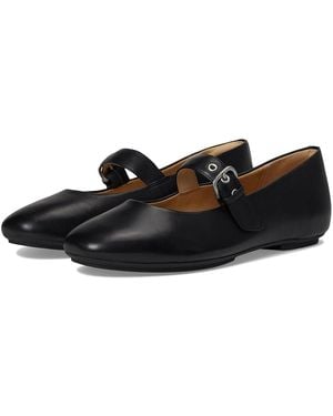 Fitflop Delicato Soft Leather Mary Janes Slip-On Dress Shoes 6 M (B) Leather/Nappa - Black
