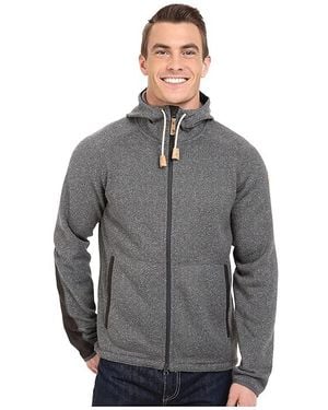 Fjallraven Ovik Fleece Hoodie Sweatshirt, Cotton/Fleece/Polyester - Gray