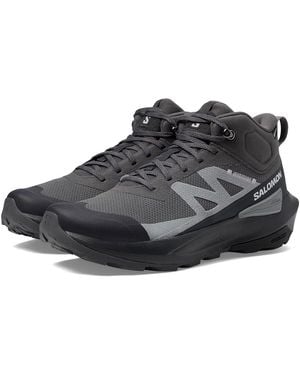 Salomon Elixir Active Mid Gtx(R) (Magnet) Running Shoes - Black