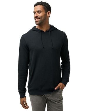 Travis Mathew Cloud Waffle Hoodie Clothing, Cotton/Modal/Polyester - Black