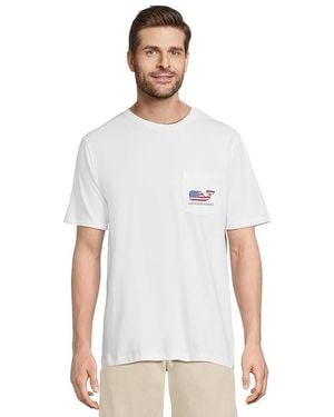 Vineyard Vines Flag Sail Short-Sleeve T-Shirts T Shirt, Cotton - Black