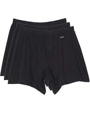 2xist 3-Pack Pima Cotton Knit Boxer Underwear - Blue