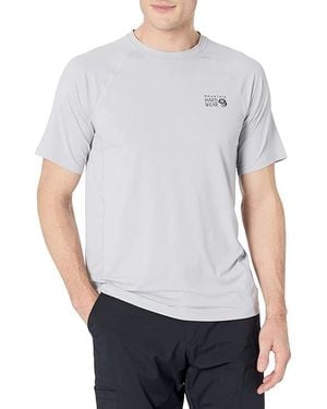 Mountain Hardwear Crater Lake Short Sleeve (Glacial) Clothing - White