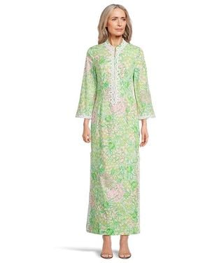 Lilly Pulitzer Shealyn 3/4 Sleeve Stretch Dress, Cotton/Spandex - Green