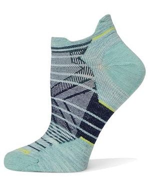 Smartwool Run Zero Cushion Stripe Low Ankle Socks Crew Cut Socks Shoes Sm Shoe 4-6.5) Merino/Nylon/Wool - Black