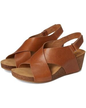 Comfortiva Eva Sandals 6 W (D) Leather - Brown