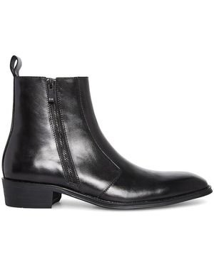 Steve Madden Haynes Para Hombre, Negro (Black Leat), 9.5 US