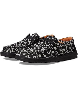HEYDUDE Wendy Canvas Shoes, Textile/Synthetic - Black