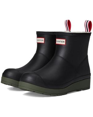HUNTER Play Shrt Insulatd Rain Boots, Rubber - Black