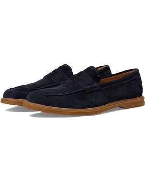 Peter Millar Excursionist Penny Loafer (Dark) Lace Up Wing Tip Shoes - Blue