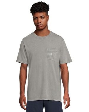 Vineyard Vines Surf Minimal Flag Short Sleeve T-Shirts T Shirt, Cotton - Black