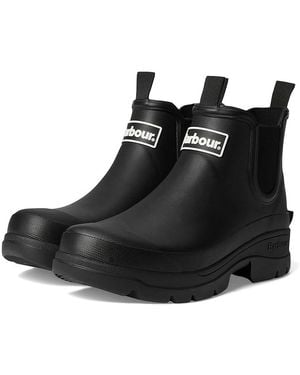 Barbour Nimbus Chelsea Welly Boots, Rubber - Black