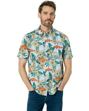 Salty Crew Rock Piles Short Sleeve Woven (Light) Clothing - Blue