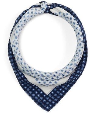 Madewell Organic Cotton Bandana Scarves - Blue