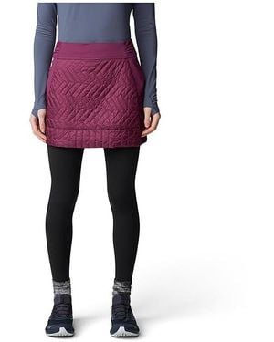Mountain Hardwear Trekkintm Insulated Mini Skirt Skirt, Fleece/Nylon/Polyester - Black