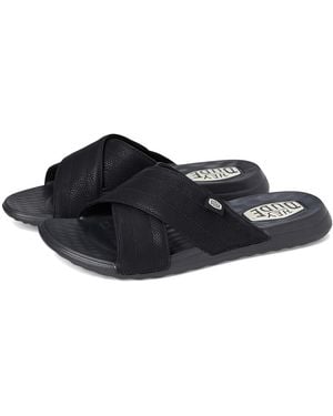 HEYDUDE Christi Slide Distressed Shoes, Synthetic - Black