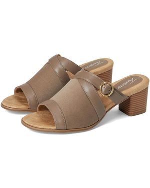 Trotters Mitzie Sandals 10 N (Aa) Leather - Gray