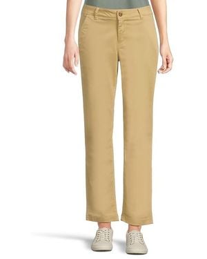 L.L. Bean Comfort Stretch Pants Mid-Rise Straight-Leg Chino Clothing, Cotton/Spandex - Black