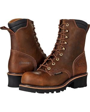 Chippewa Valdor Shoes 8 D - Brown