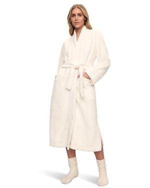 Eberjey Renewplush Long Robe Pajama, Cotton/Polyester - Black