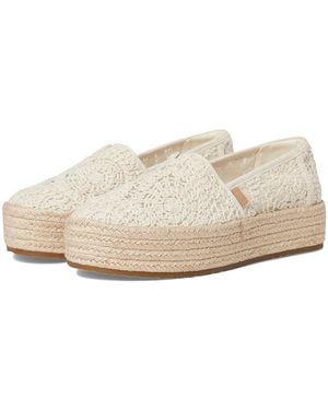TOMS Valencia Dress Flat Shoes 10 B - White