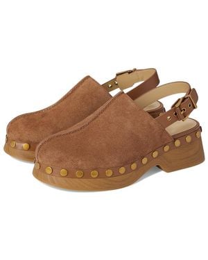 MICHAEL Michael Kors Esra Clog Dress Sandals, Suede - Brown