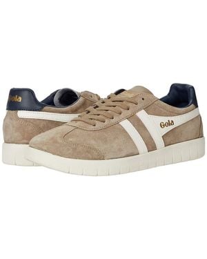 Gola Hurricane Suede Shoes Rhino/Off- 9 D - Black