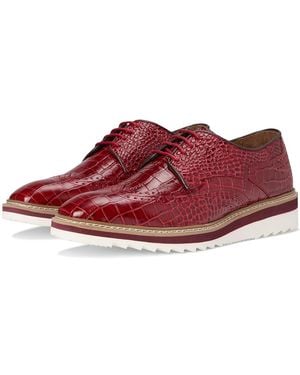 Stacy Adams Alario Wingtip Oxford Shoes, Leather - Red