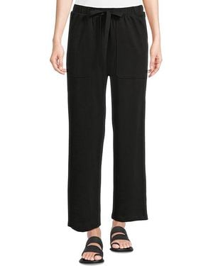 Lilla P Knit Drawstring Pants Clothing Md, Cotton - Black