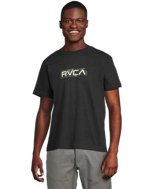 RVCA Topo Two Ss T Shirt 3, Cotton - Black