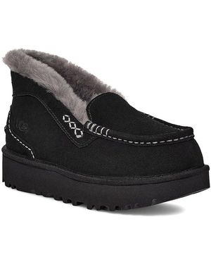 Black ugg loafers hotsell