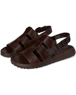 Born Corey Sandals (Bark) 9 M (D) Leather - Brown