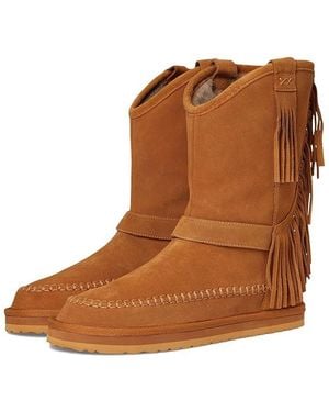 Free People Faye Fringe Pull On Boots Boots - Brown