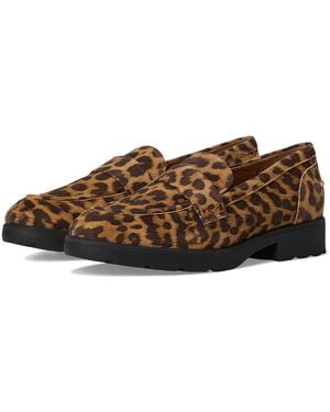 Vionic Cleo Loafer Flat Shoes, Leather - Brown