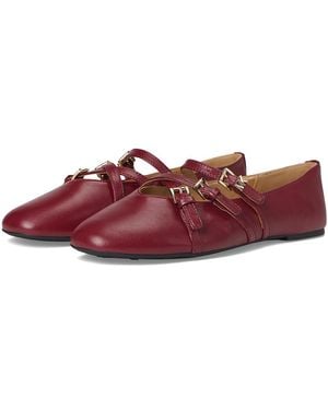 MICHAEL Michael Kors Indy Flex Ballet Flat Shoes, Leather - Red
