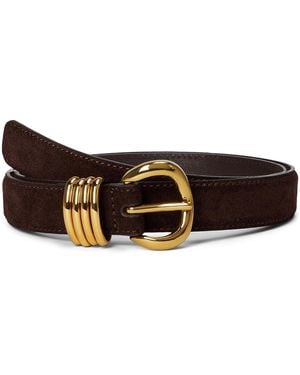 Madewell Suede Inez Belt Belts, Leather/Suede - Black