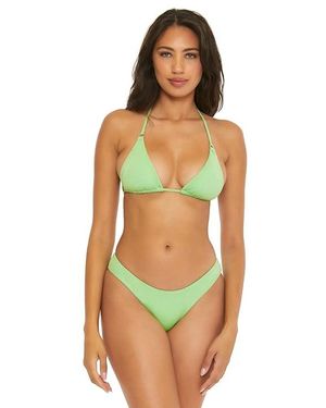 Becca Glimmer Cheryl Triangle Top (Sea Foam) Swimwear - Black