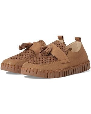 Ilse Jacobsen Tulip3890 Flat Shoes, Microfiber - Brown