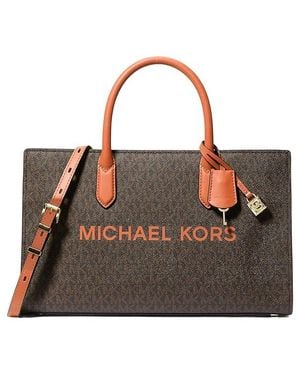 MICHAEL Michael Kors Scarlett Medium East West Satchel Satchel Handbags, Polyester - Black