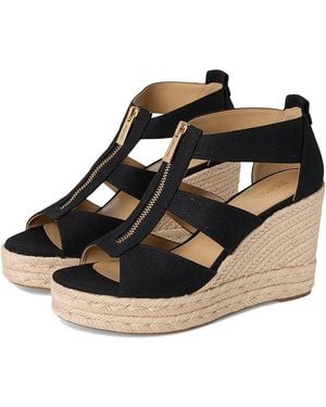 MICHAEL Michael Kors Etta Wedge Wedge Shoes - Black