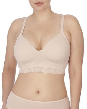 Natori Bliss Perfection Contour Soft Cup 723154 Bra, Lace/Nylon/Polyester - Black
