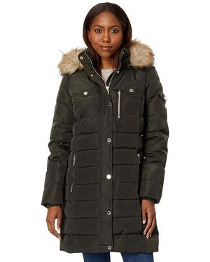 Michael kors dark moss down coat online