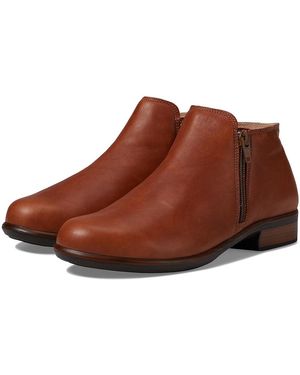 Naot Helm Boots, Leather/Suede - Brown