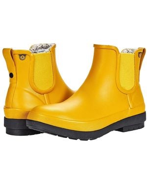 Bogs Amanda Plush Ii Chelsea Shoes 12 B - Yellow