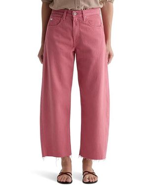 AG Jeans Hattie High-Rise Crop Barrel - Red