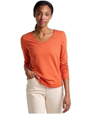 Toad&Co Marley Ii Long Sleeve T-Shirts T Shirt, Cotton/Elastane/Lyocell - Red