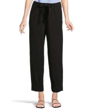 Lilla P Belted Pants Clothing Lg, Cotton/Modal/Polyester - Black